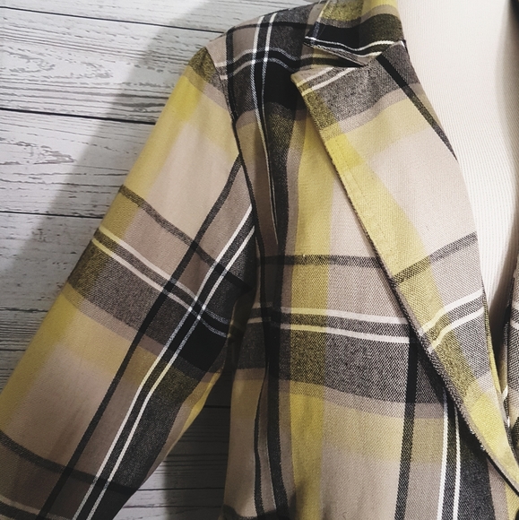 Women's Plaid Double Breasted Button Jacket sz 1X - Picture 2 of 7